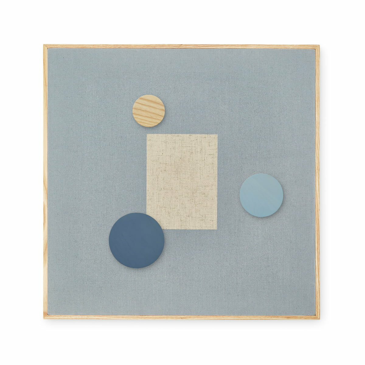 B-Ware Nofred Pinnwand Filzwand Wandtafel Pinwand Memoboard Tafel 51x51cm Blau - 5713994177102