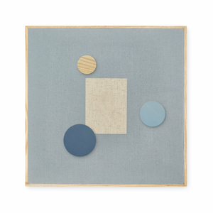 B-Ware Nofred Pinnwand Filzwand Wandtafel Pinwand Memoboard Tafel 51x51cm Blau
