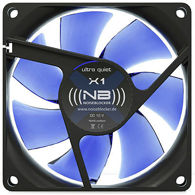 B-Ware Noiseblocker Nb Black Silent Fan X1 Rev. 3.0 Gehäuselüfter 80 Mm 6 Stück - 4250051906073