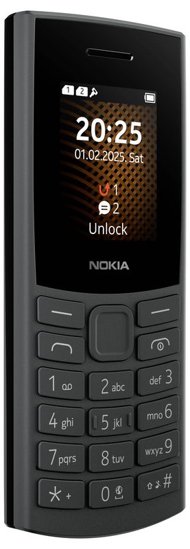 B-Ware Nokia Handy Mobiltelefon 105 Dual Sim Schwarz Polycarbonat Hülle 2 G Netz Telefon - 6438409099174