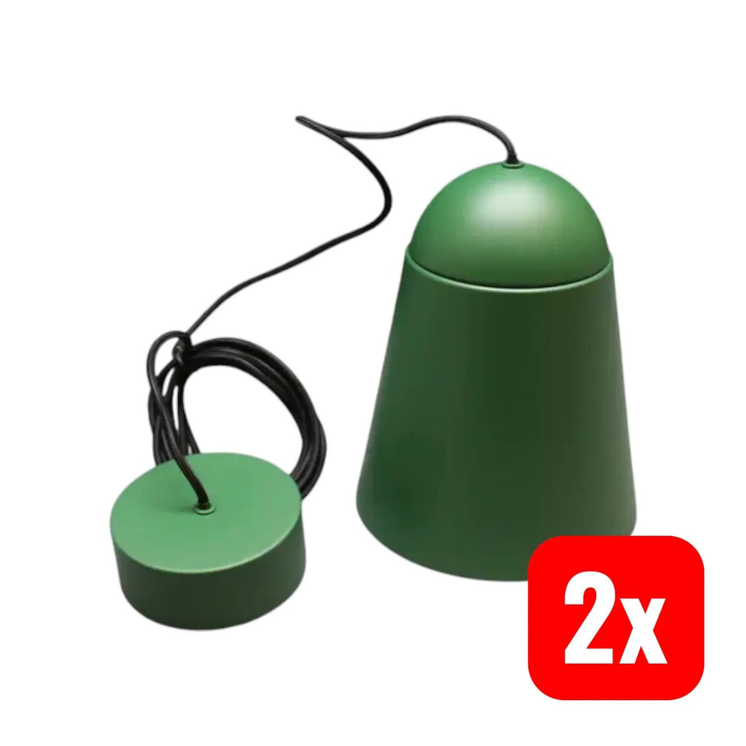 B-Ware Nola Montes Pendelleuchte Hängelampe Led Leuchte Grün Kunststoff 2 Stück - 796554833033