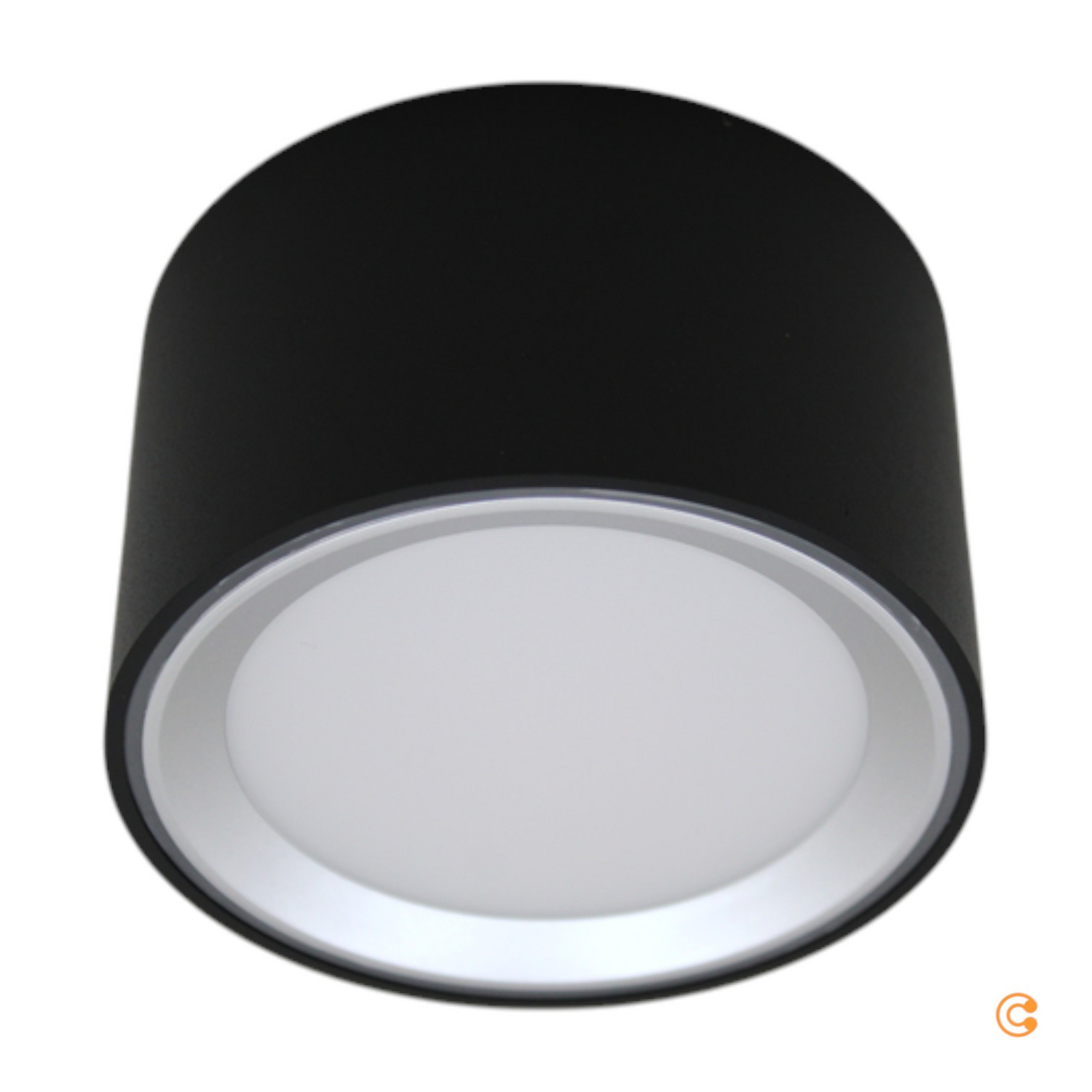 B-Ware Nordlux Led Aufbauleuchte Deckenleuchte Schwarz 5.5 W 110° Warmweiß 8 Stück - 5704924022166