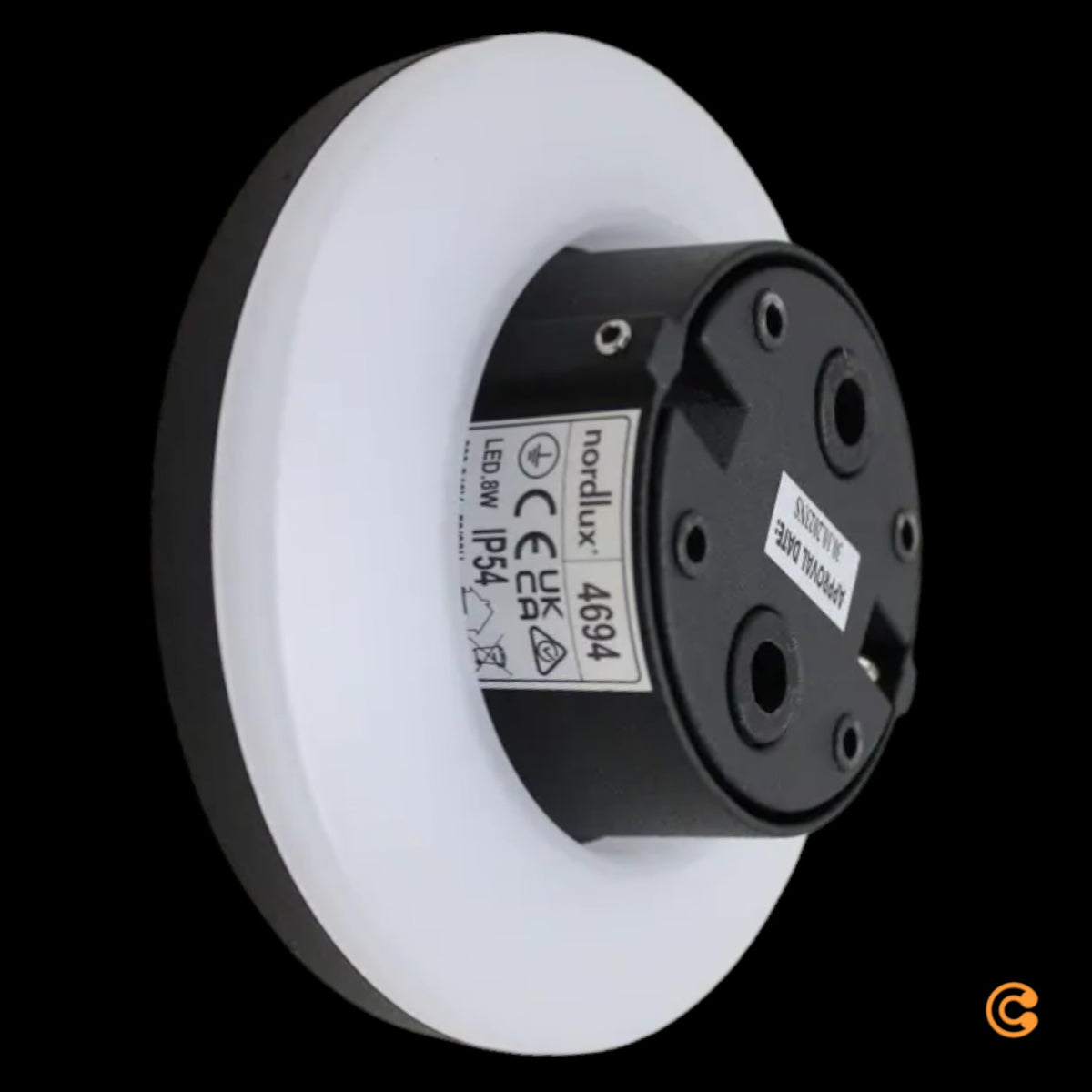 Nordlux Außenwandleuchte Wandlampe LED Modul Artego Round Warmweiß Aluminium Run - 5701581410183