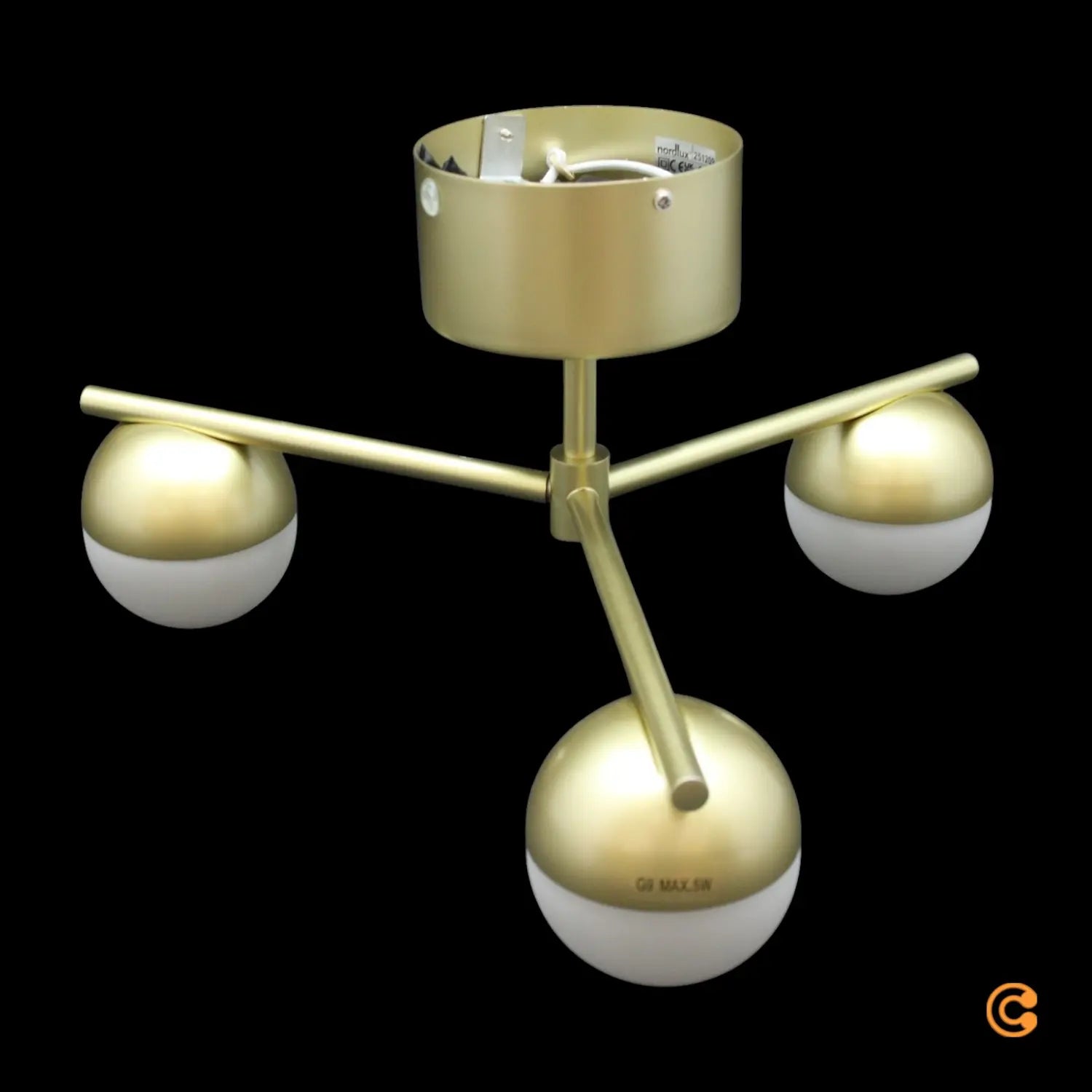 B-Ware Nordlux Deckenleuchte Lampe Contina Metall Messing Kupfer Led Leuchte Siehe Text - 5704924024313