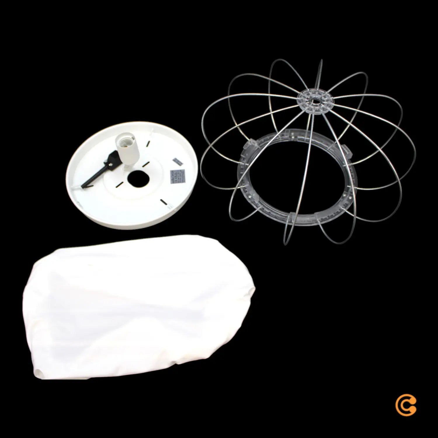 B-Ware Nordlux Deckenleuchte Lampe Aeron Textil Weiß Durchmesser 40 Cm Siehe Text - 5704924018411