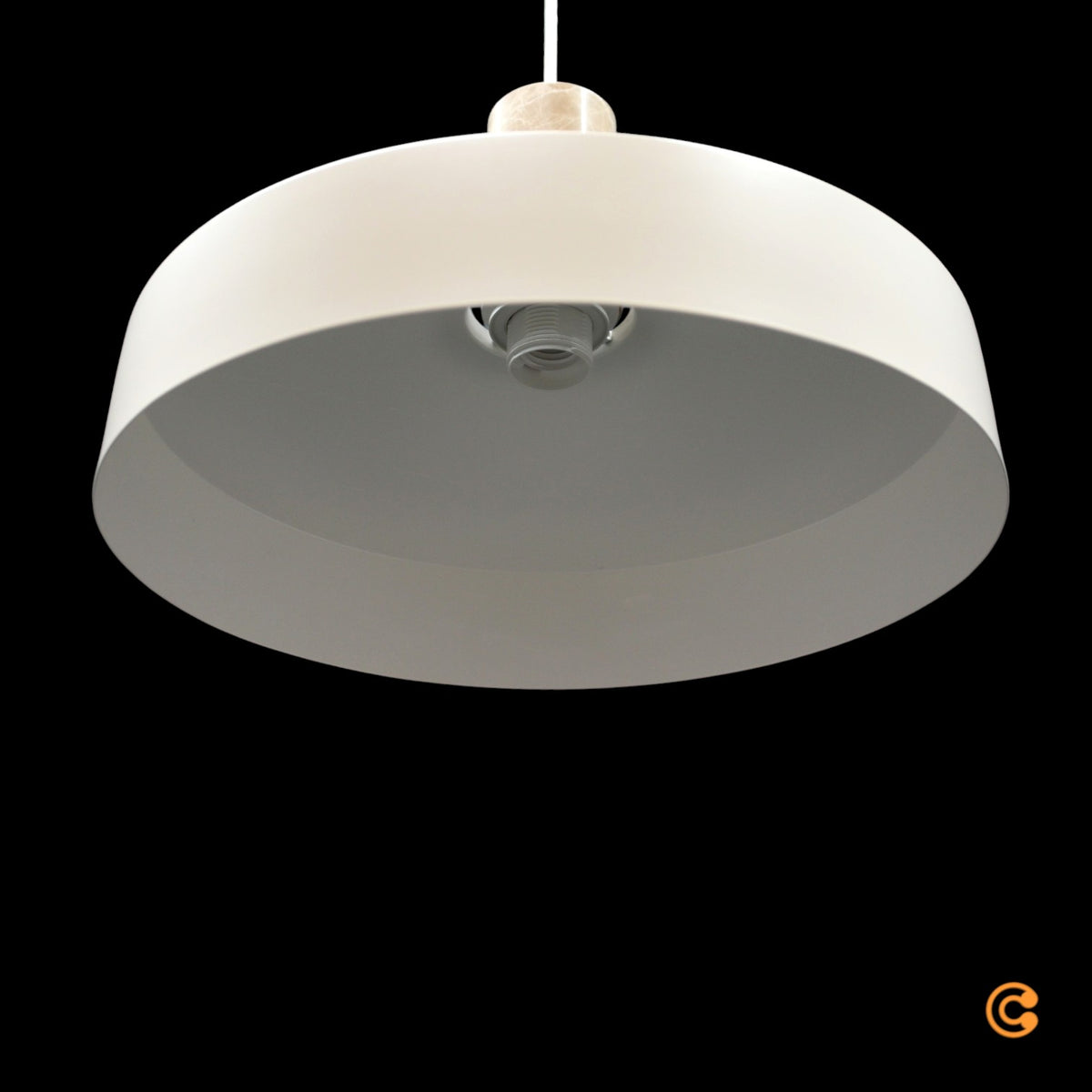 Nordlux Pendelleuchte Hängelampe Elvas Marmor Metall Beige E27 LED Leuchte Lampe - 5704924024238