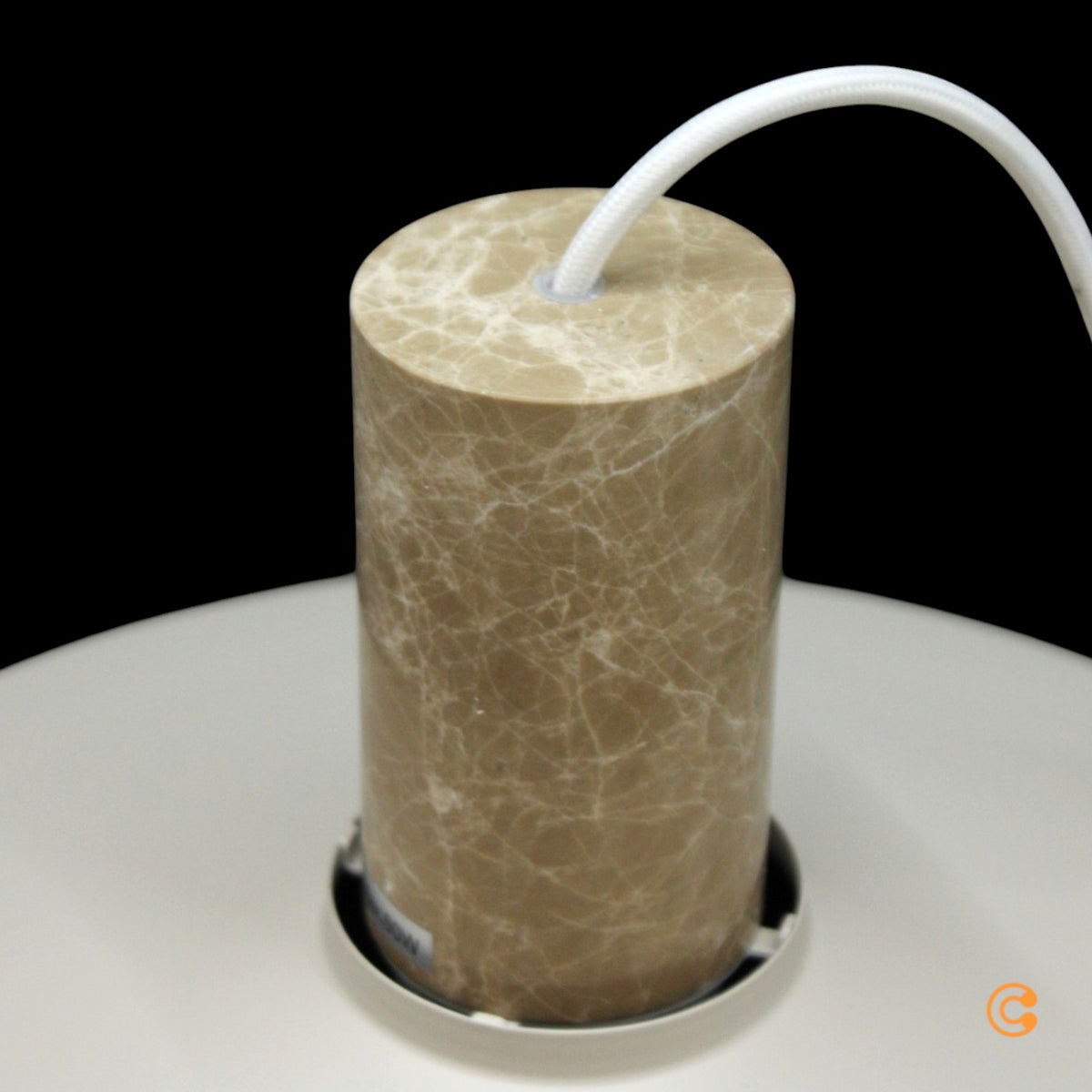 Nordlux Pendelleuchte Hängelampe Elvas Marmor Metall Beige E27 LED Leuchte Lampe - 5704924024238