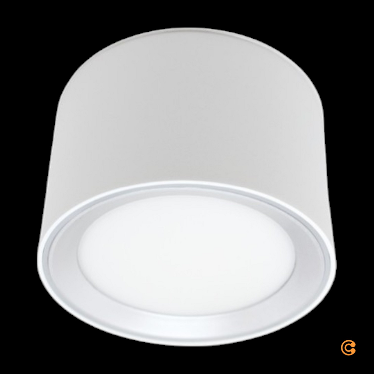 Spot de plafond LED Nordlux Landon, plafonnier blanc intelligent, hauteur 8,2 cm, produit d'occasion.