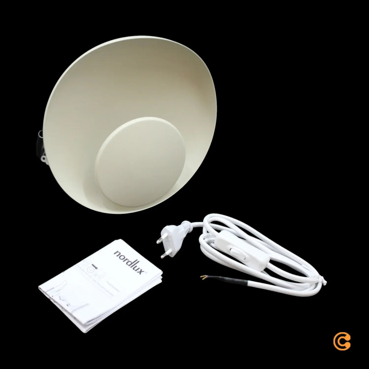 B-Ware Nordlux Wandleuchte Wandlampe Led Marsi Stecker Beige Metall Dimmer Schalter - 5704924015823
