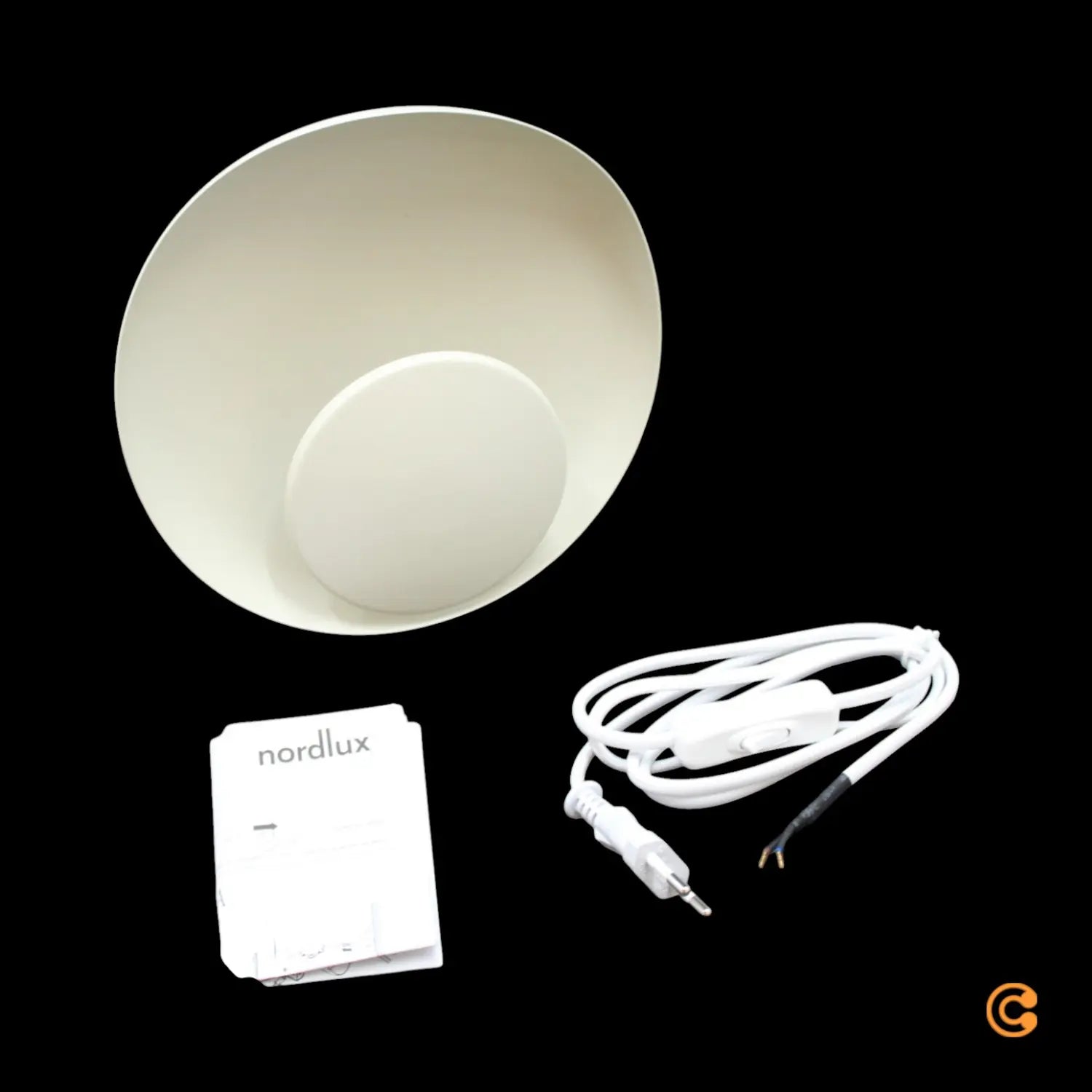 B-Ware Nordlux Wandleuchte Wandlampe Led Marsi Stecker Beige Metall Dimmer Schalter - 5704924015823