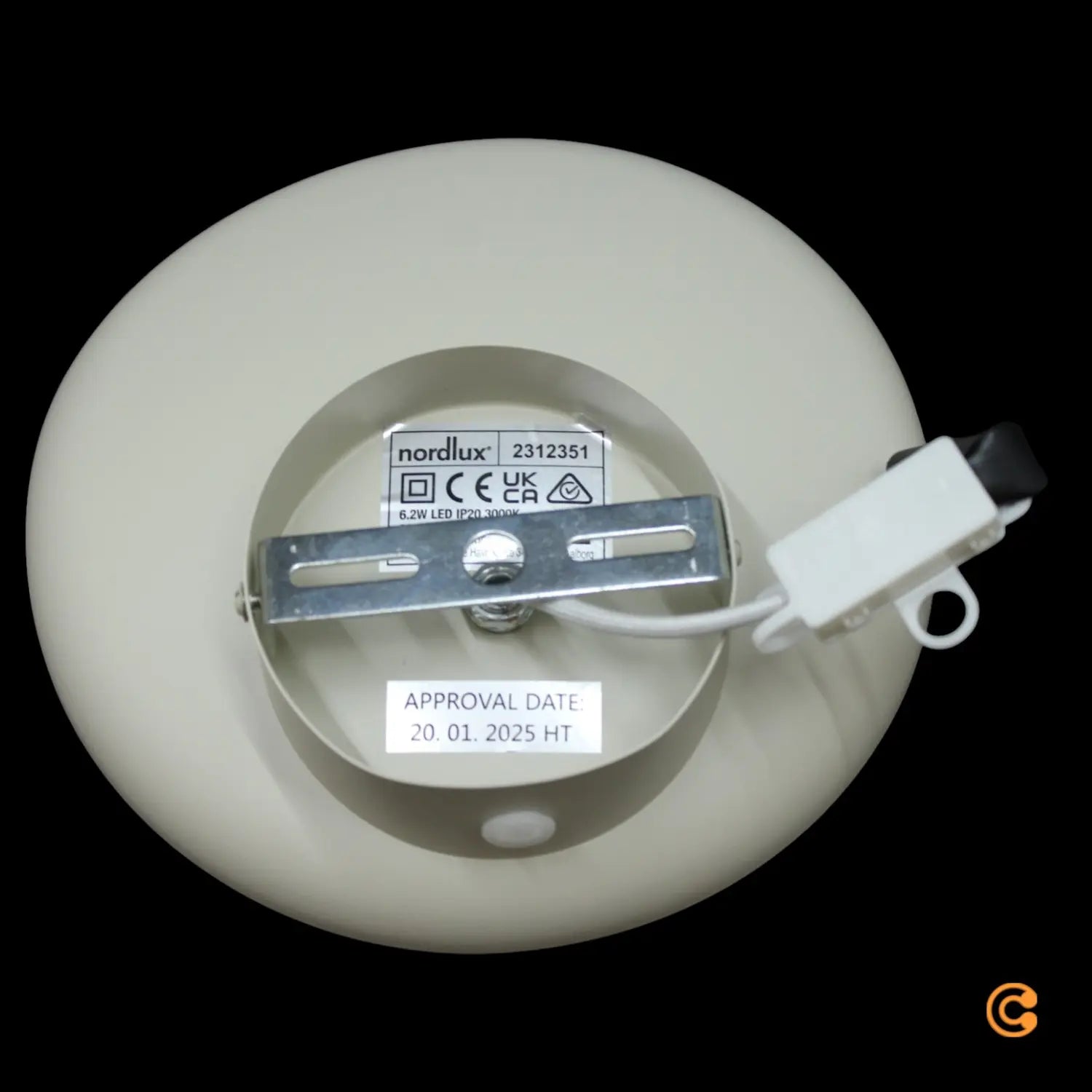 B-Ware Nordlux Wandleuchte Wandlampe Led Marsi Stecker Beige Metall Dimmer Schalter - 5704924015823