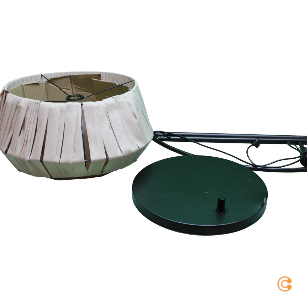 Nordlux Stehleuchte Dicte handgebundener Schirm amber Stehlampe SIEHE TEXT/FOTO - 5708839005603