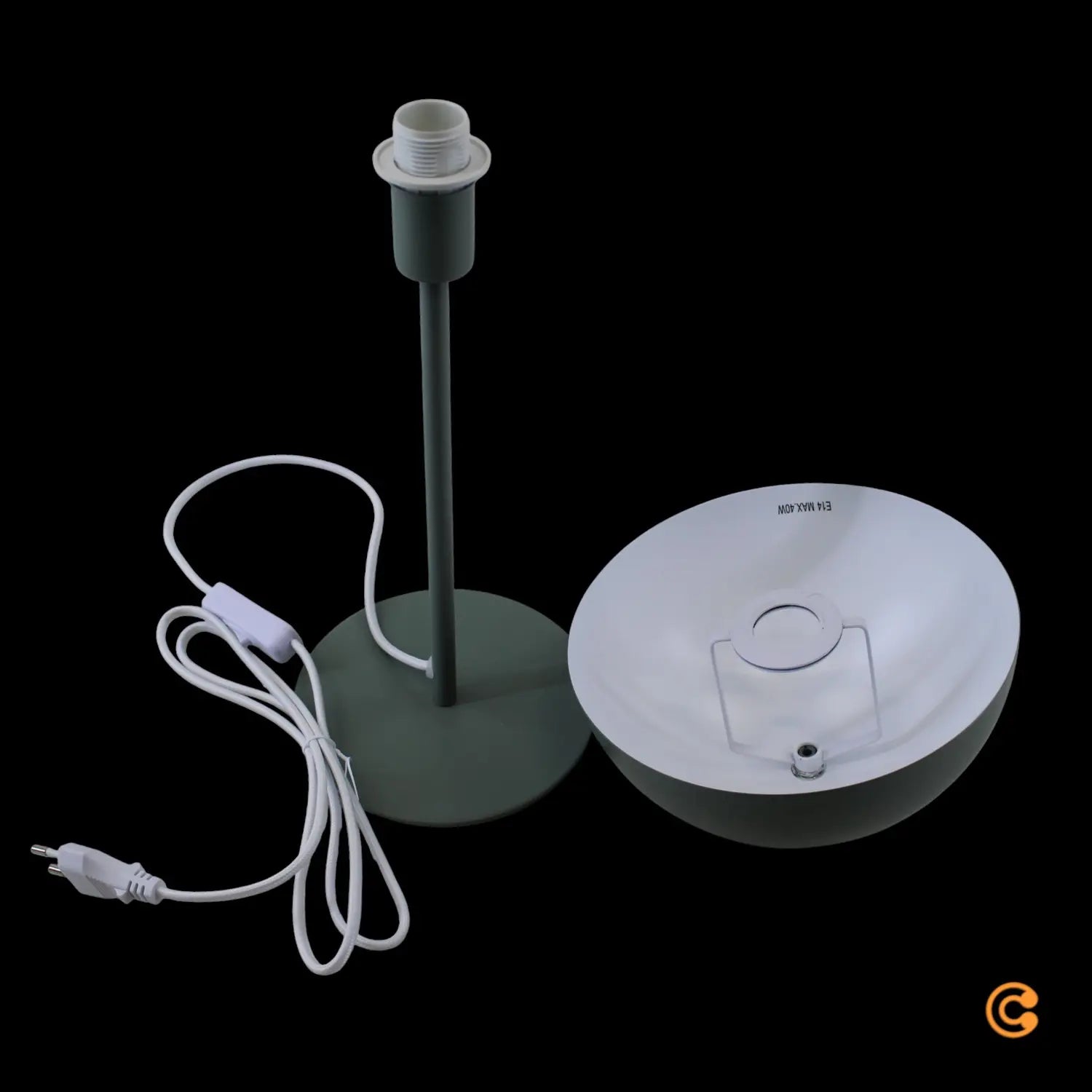 B-Ware Nordlux Tischleuchte Lampe Ellen 20 Grün Metall Fassung Schalter Kabel E14 Led - 5704924022548