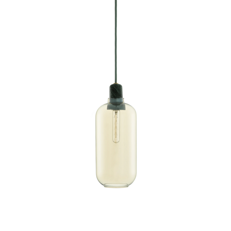 Normann Copenhagen Amp Pendelleuchte Large Gold/Grün Pendellampe Licht B-Ware - 5712396001152