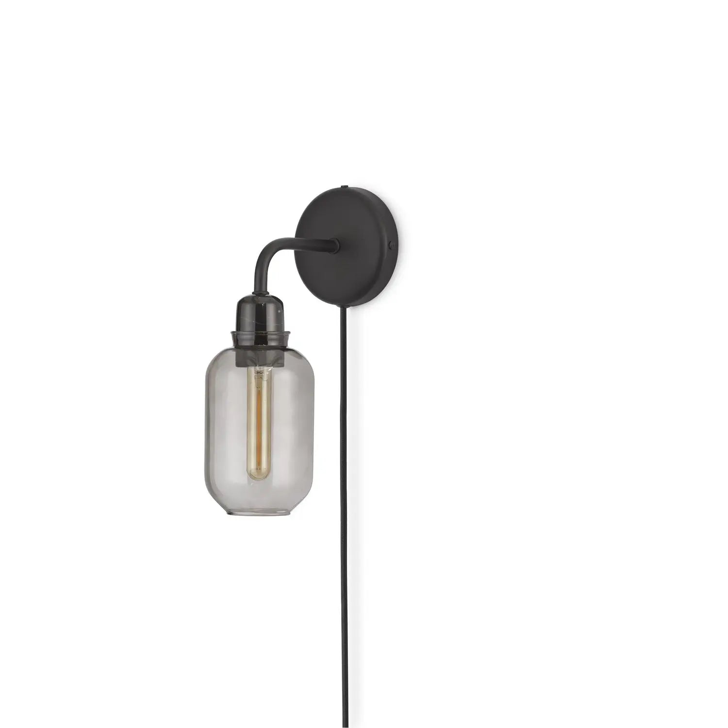B-Ware Normann Copenhagen Wandlampe Leuchte Amp Lampe Rauch Schwarz Glas Marmor Stahl - 5712396056596