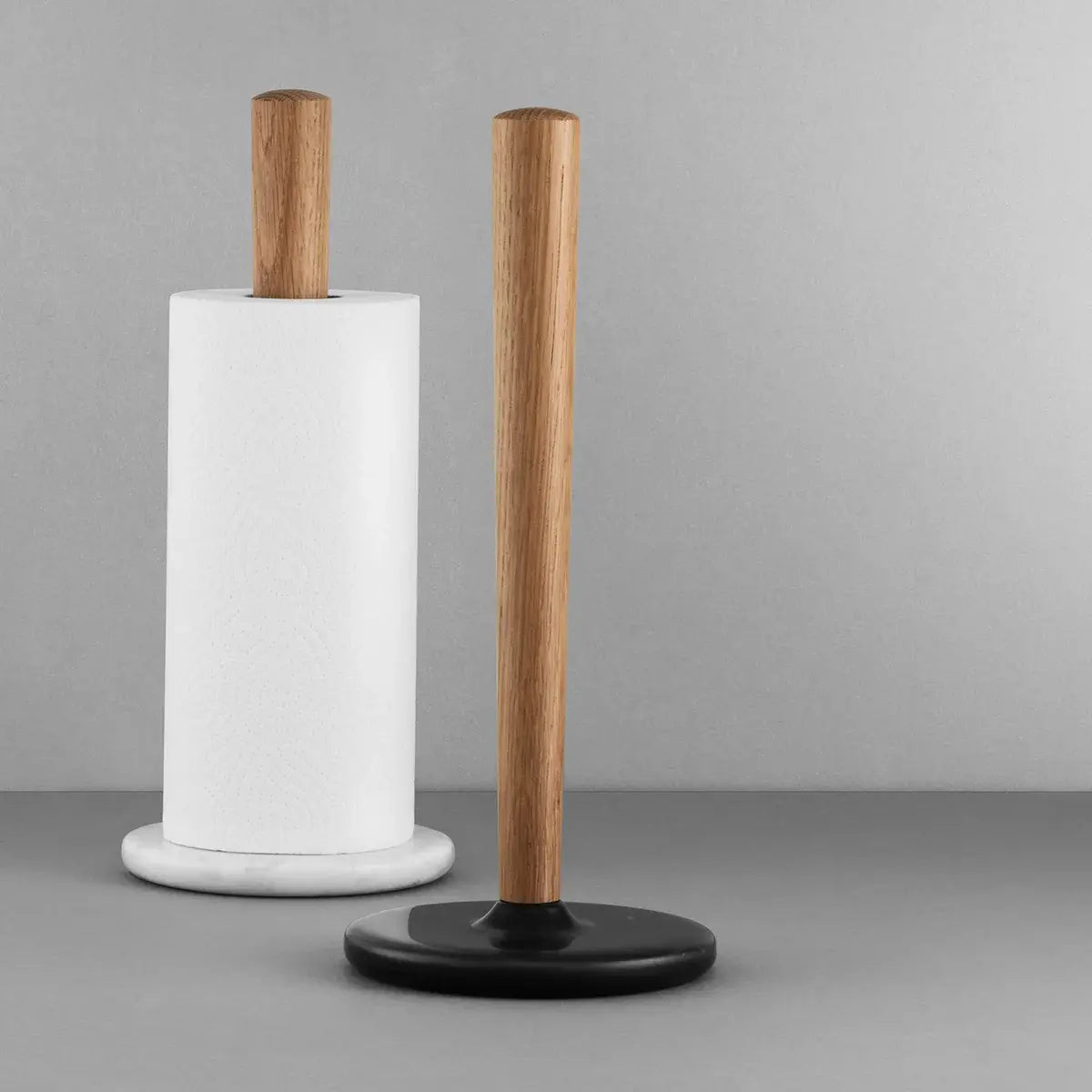 B-Ware Normann Copenhagen Küchenrollenhalter Craft Eiche Marmor Schwarz - 5712396012158