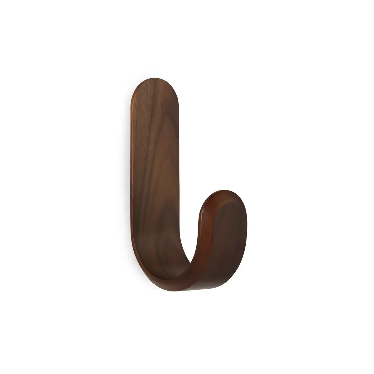 B-Ware Normann Copenhagen Curve Wandhaken Kleiderhaken Walnuss Garderobe Flurhaken