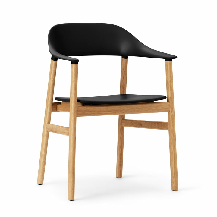 Normann Copenhagen Herit Armlehnstuhl Wohnzimmerstuhl Design Eiche Schwarz B-Ware