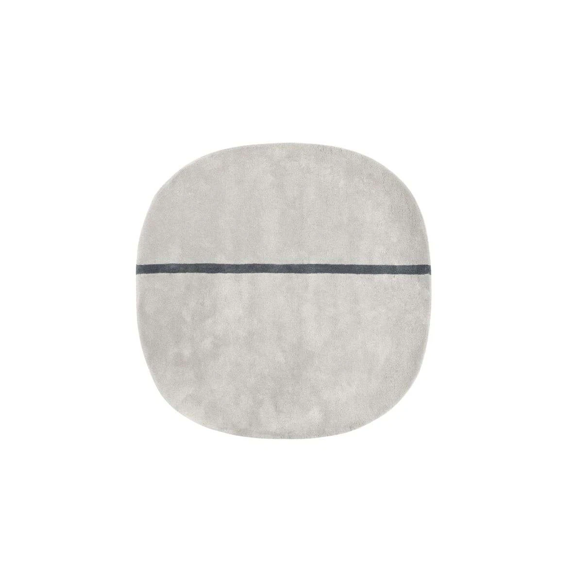 Normann Copenhagen Teppich Läufer Oona 140 x 140 cm grau Wohnzimmerteppich - 5707434057970