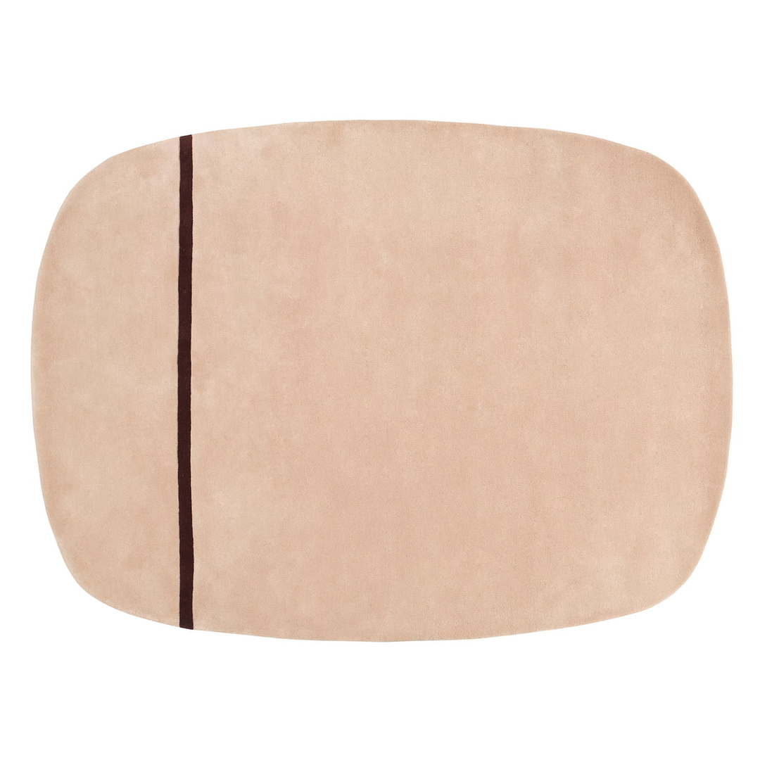Normann Copenhagen Teppich Bodenbelag Oona Wollteppich 140 X 140 Cm Rosa B-Ware - 5707434058038