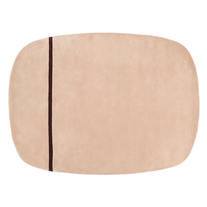 Normann Copenhagen Teppich Bodenbelag Oona Wollteppich 140 X 140 Cm Rosa B-Ware - 5707434058038