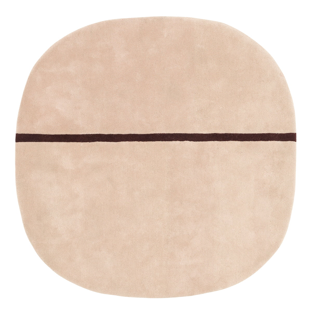 Normann Copenhagen Teppich Bodenbelag Oona Wollteppich 140 X 140 Cm Rosa B-Ware - 5707434058038