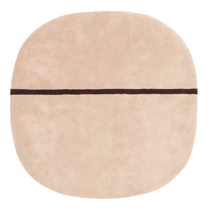 Normann Copenhagen Teppich Bodenbelag Oona Wollteppich 140 X 140 Cm Rosa B-Ware - 5707434058038