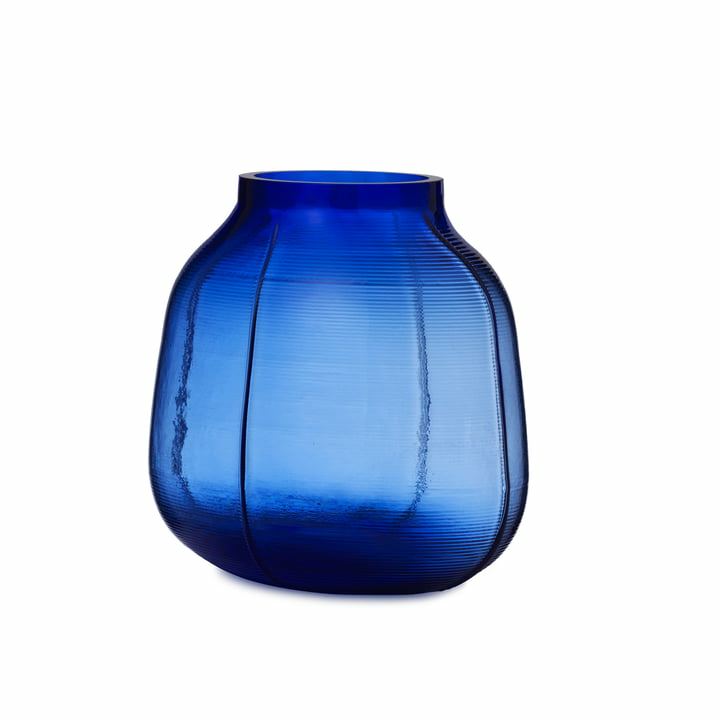 B-Ware Normann Copenhagen   Step Vase Blumenvase Tischvase H 23 Cm, Blau - 5712396043886