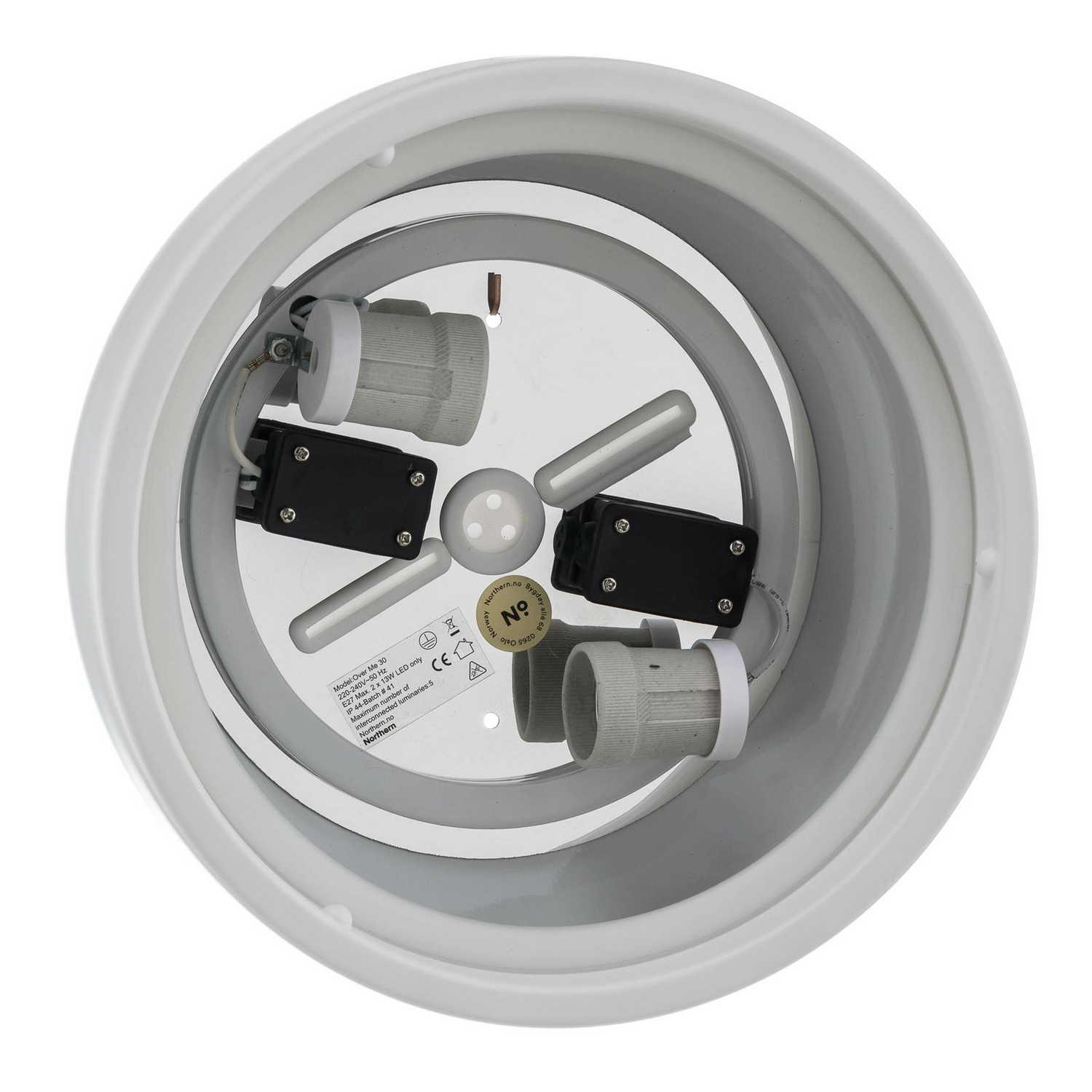 B-Ware Northern Over Me Deckenleuchte Deckenlampe Hängeleuchte Lampe E27 Weiß ø 30 Cm - 7090018216404