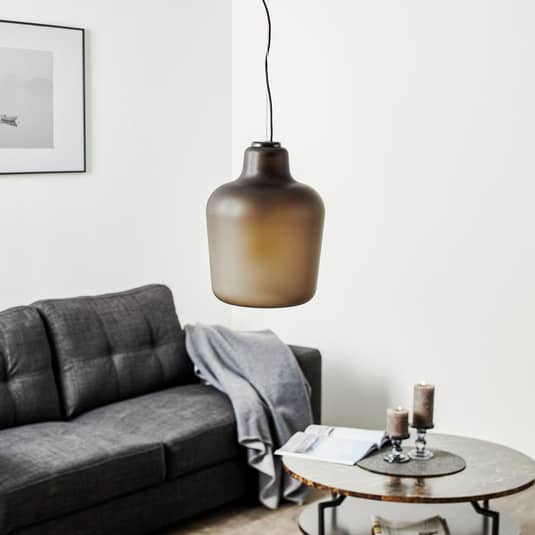 B-Ware Northern Say My Name   Glas Hängeleuchte Grau Matt Lampe Leuchte Hängeleuchte 60 - 7090018216619