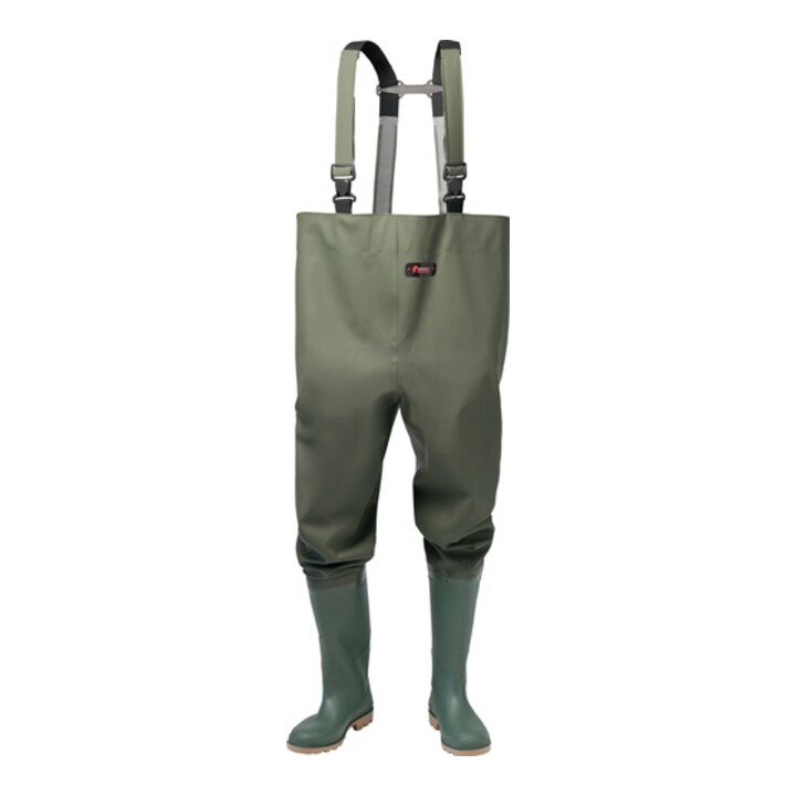 Norway Wathose Anglerhose Gummihose Gr 42 Olivgrün Pvc Polyester Trägergewebe B-Ware - 4025888214178