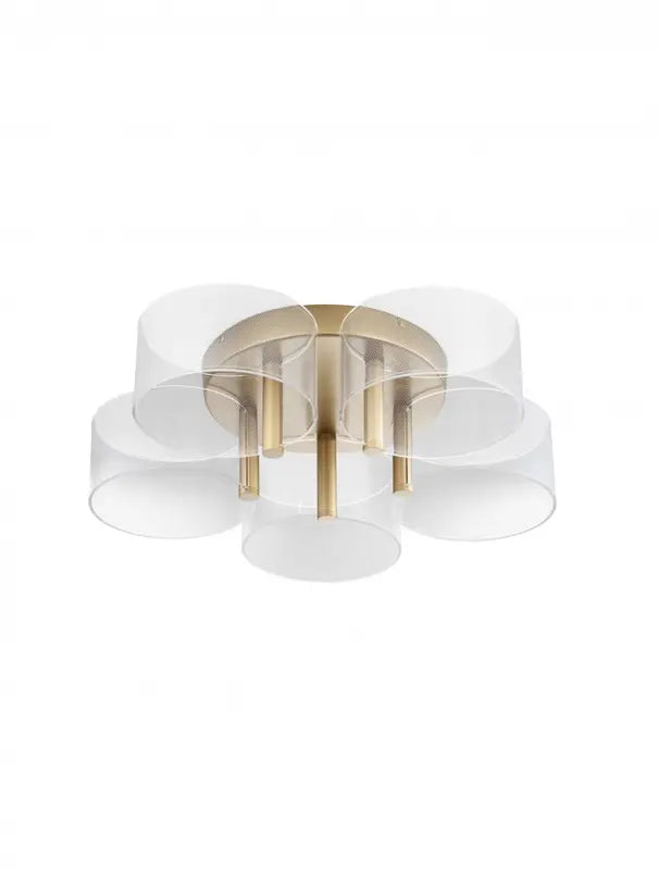 B-Ware Nova Luce Deckenleuchte Lampe Led Gatlin Gold Messing Aluminium Acryl 58 Cm 28 W - 5212017433503