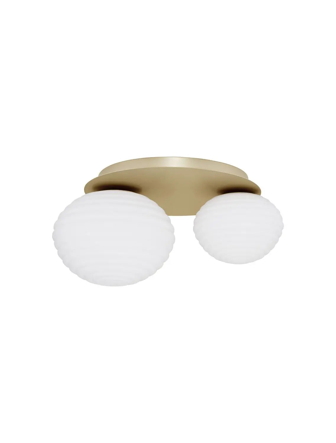 B-Ware Nova Luce Deckenleuchte Deckenlampe Allen Gold E27 Led 2 Flammig Glas Dimmbar