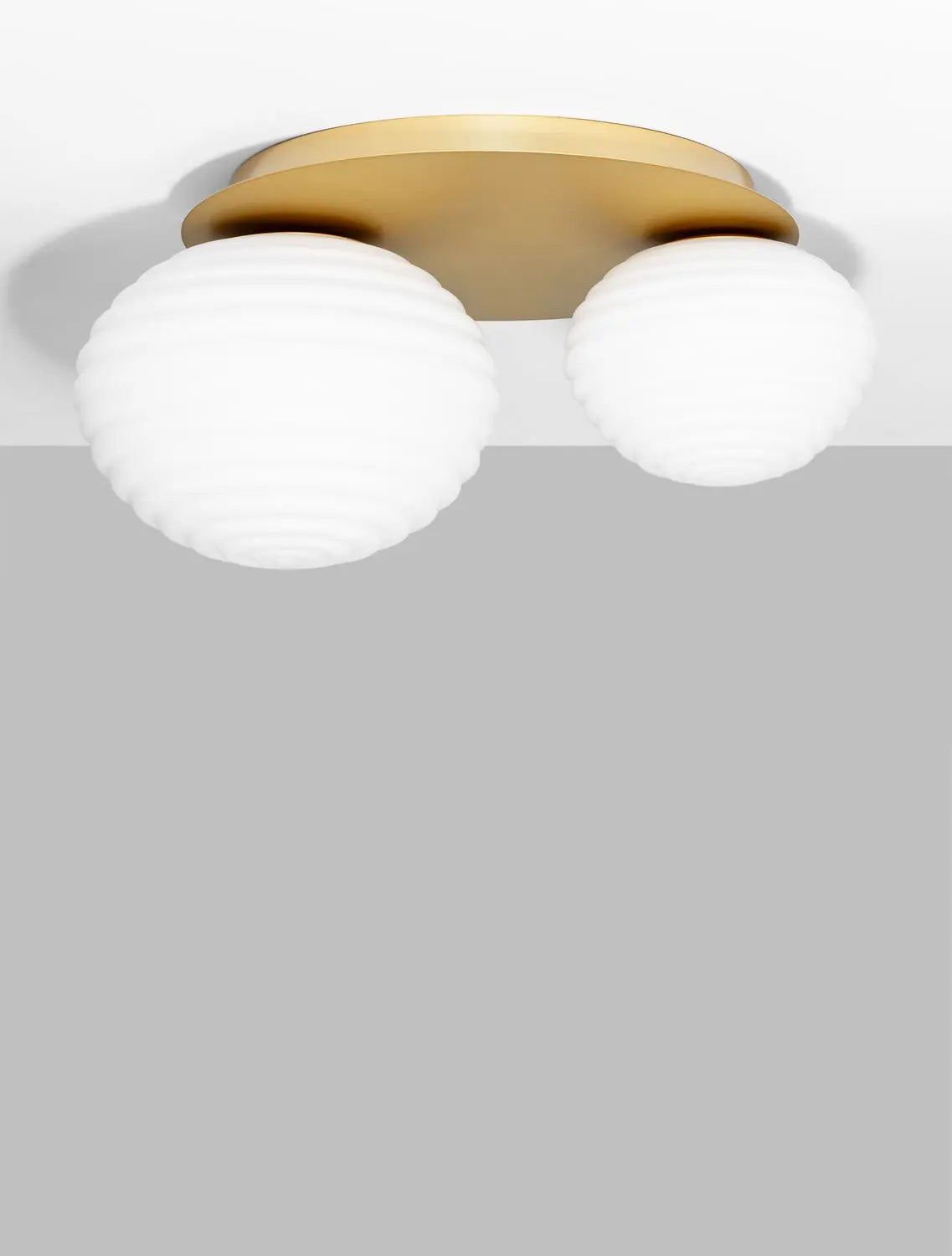 B-Ware Nova Luce Deckenleuchte Deckenlampe Allen Gold E27 Led 2 Flammig Glas Dimmbar