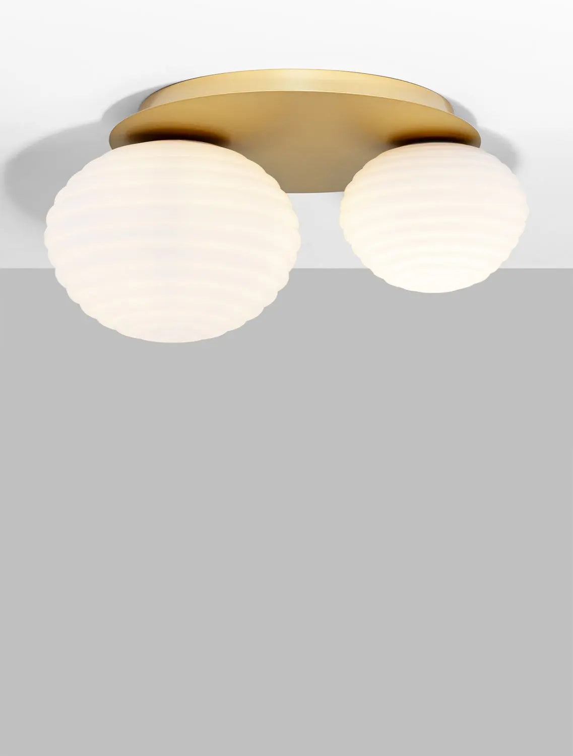 B-Ware Nova Luce Deckenleuchte Deckenlampe Allen Gold E27 Led 2 Flammig Glas Dimmbar