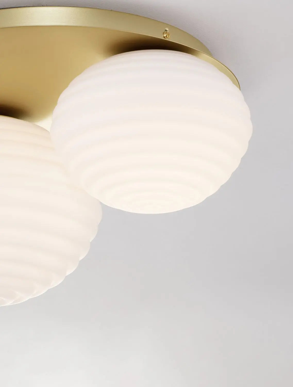 B-Ware Nova Luce Deckenleuchte Deckenlampe Allen Gold E27 Led 2 Flammig Glas Dimmbar