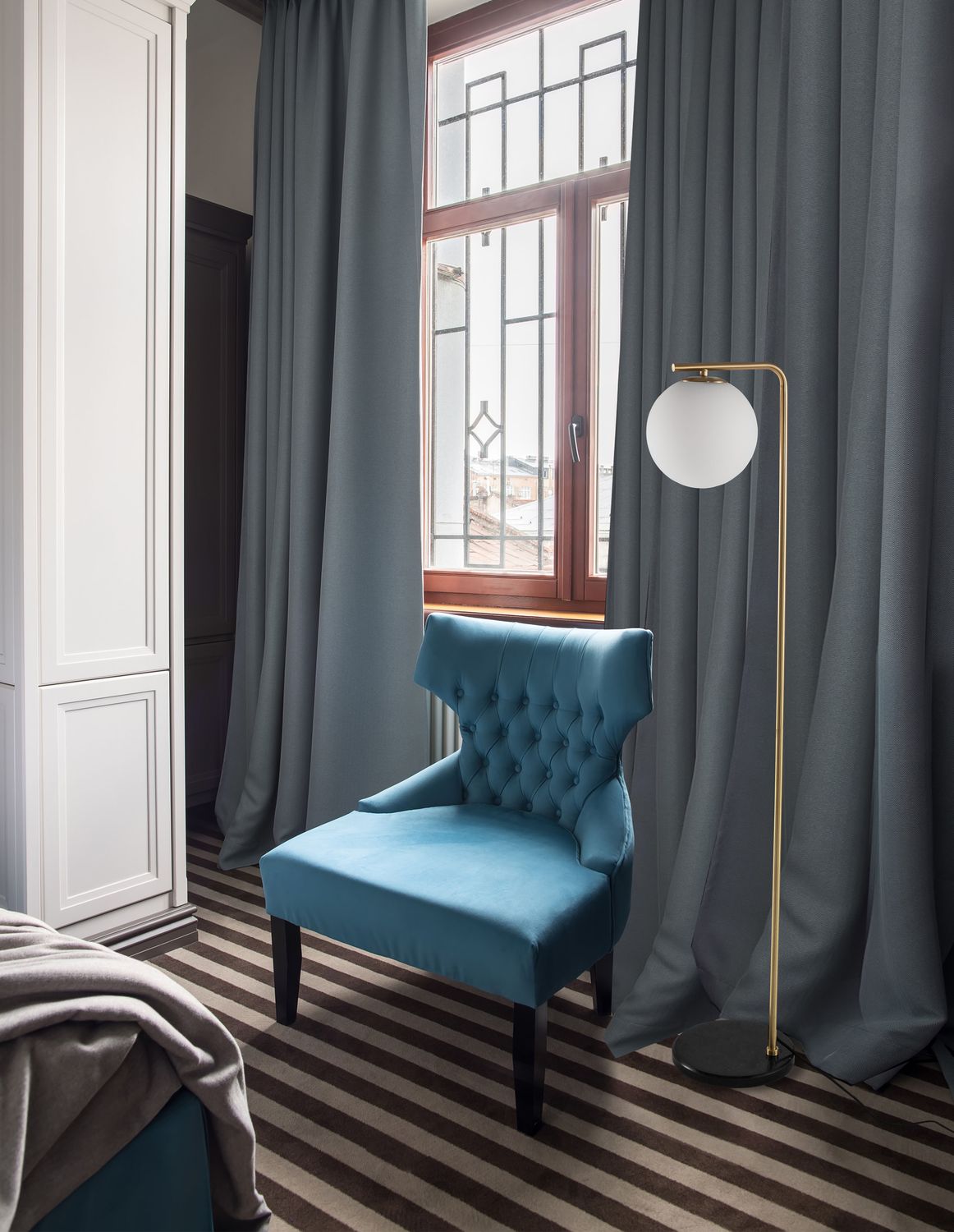 Nova Luce Stehlampe Standleuchte ALVAREZ E27 LED Gold Wohnzimmer Beleuchtung306 - 5212017424006