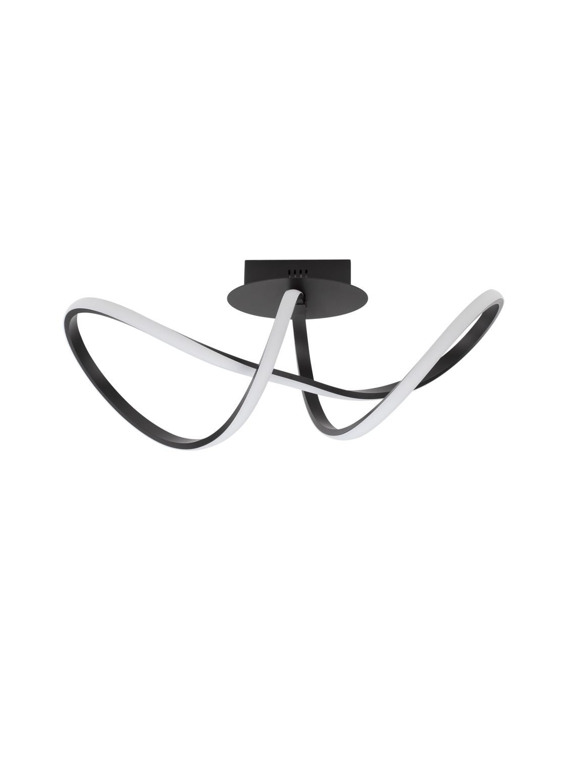 Nova Luce Deckenleuchte Deckenlampe LED AMARA Schwarz Warmweiß Aluminium 23 W - 5212017433077