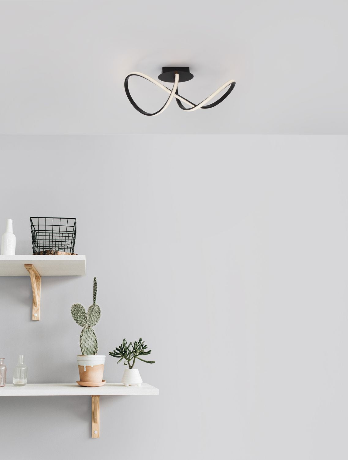 Nova Luce Deckenleuchte Deckenlampe LED AMARA Schwarz Warmweiß Aluminium 23 W - 5212017433077