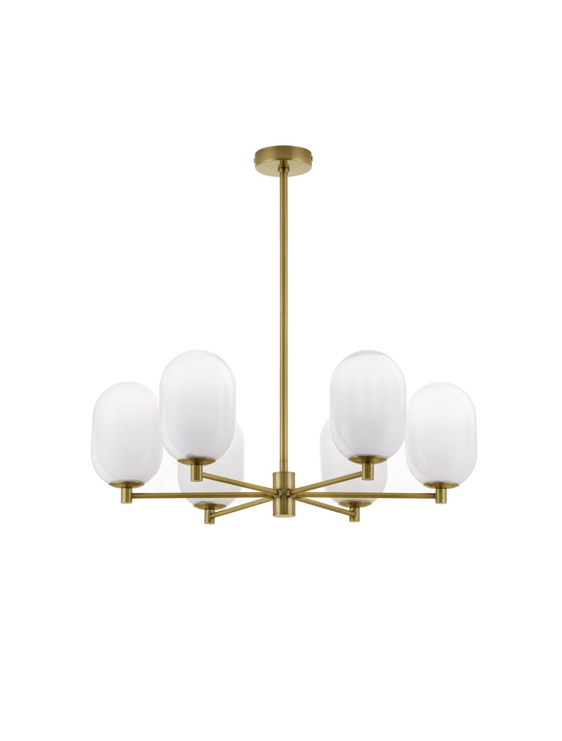 Nova Luce Pendelleuchte Hängeleuchte BALOR G9 LED 6-fach Gold dimmbar Ø 65 cm - 5212017434319