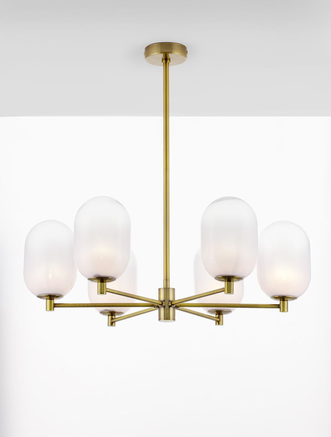 Nova Luce Pendelleuchte Hängeleuchte BALOR G9 LED 6-fach Gold dimmbar Ø 65 cm - 5212017434319