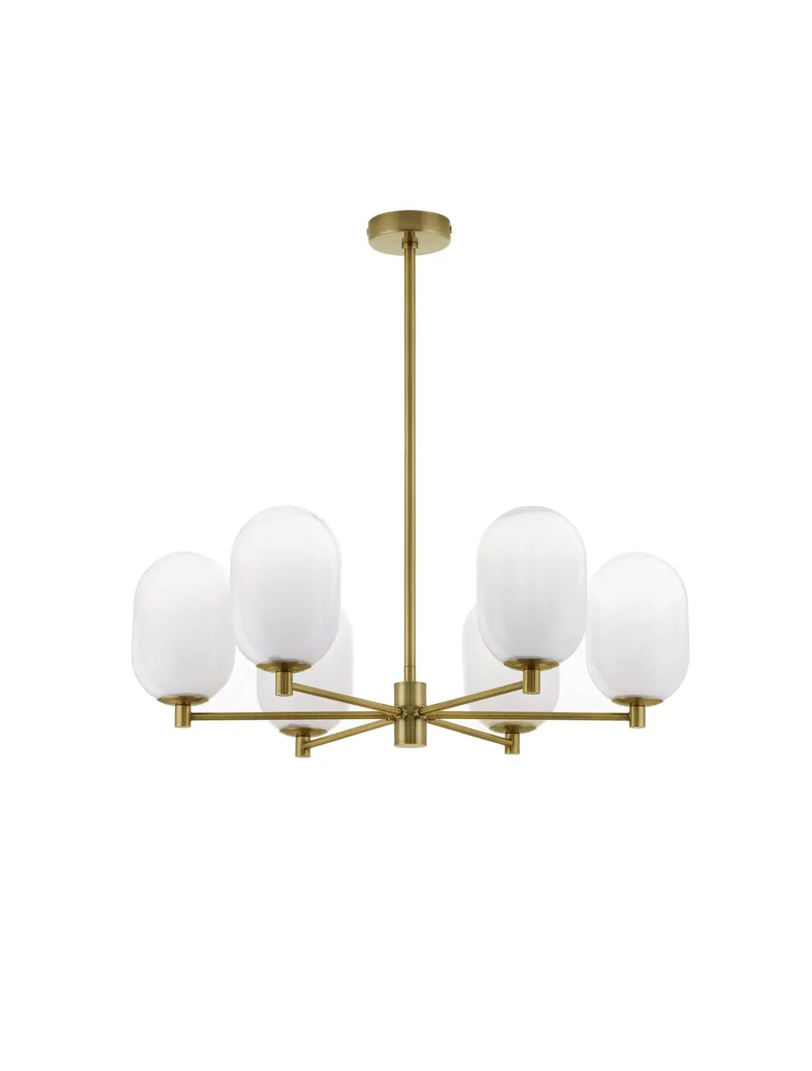 B-Ware Nova Luce Pendelleuchte Hängeleuchte Balor G9 Led 6 Fach Gold Dimmbar ø 65 Cm - 5212017434319