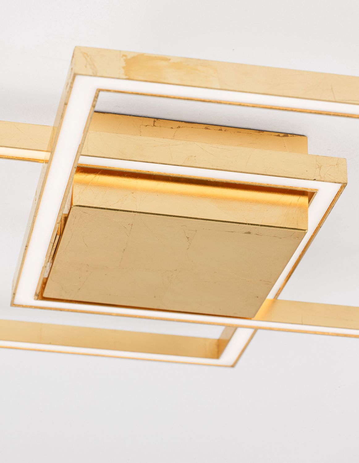 Nova Luce Deckenleuchte Deckenlampe LED BILBAO Blattgold Warmweisß Wohnzimmer - 5212017424495
