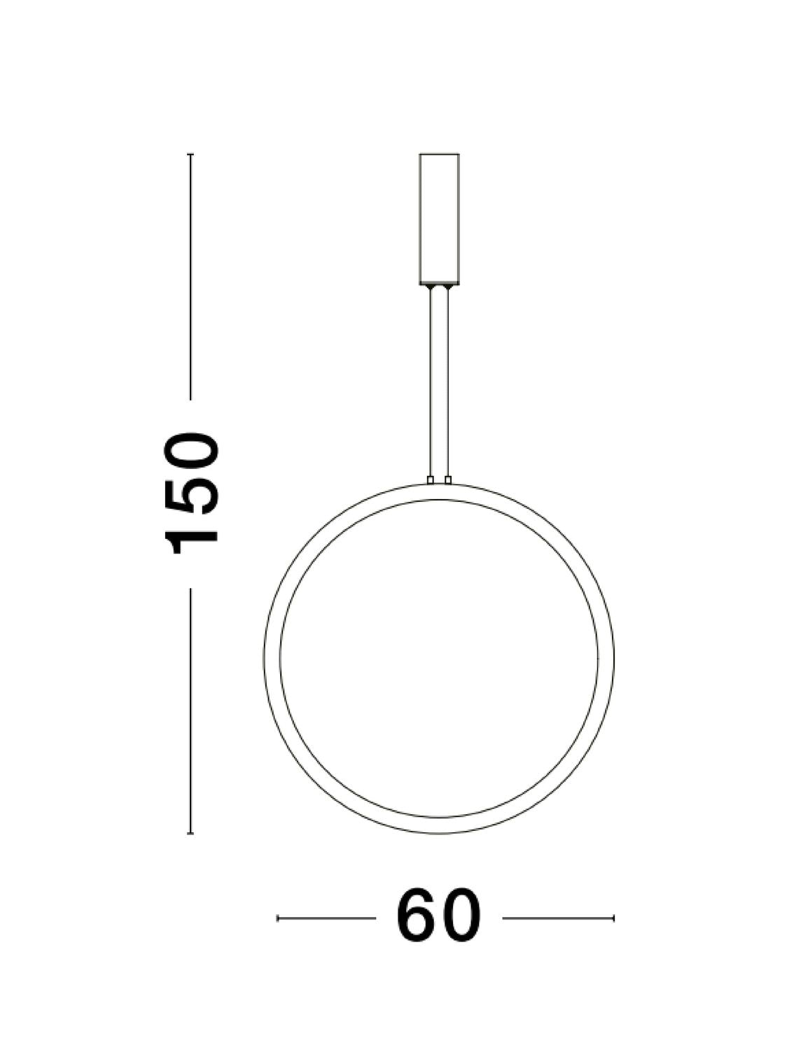 Nova Luce Pendelleuchte Hängeleuchte CHANGE LED Messing Warmweiß dimmbar 60 cm - 5212017437303