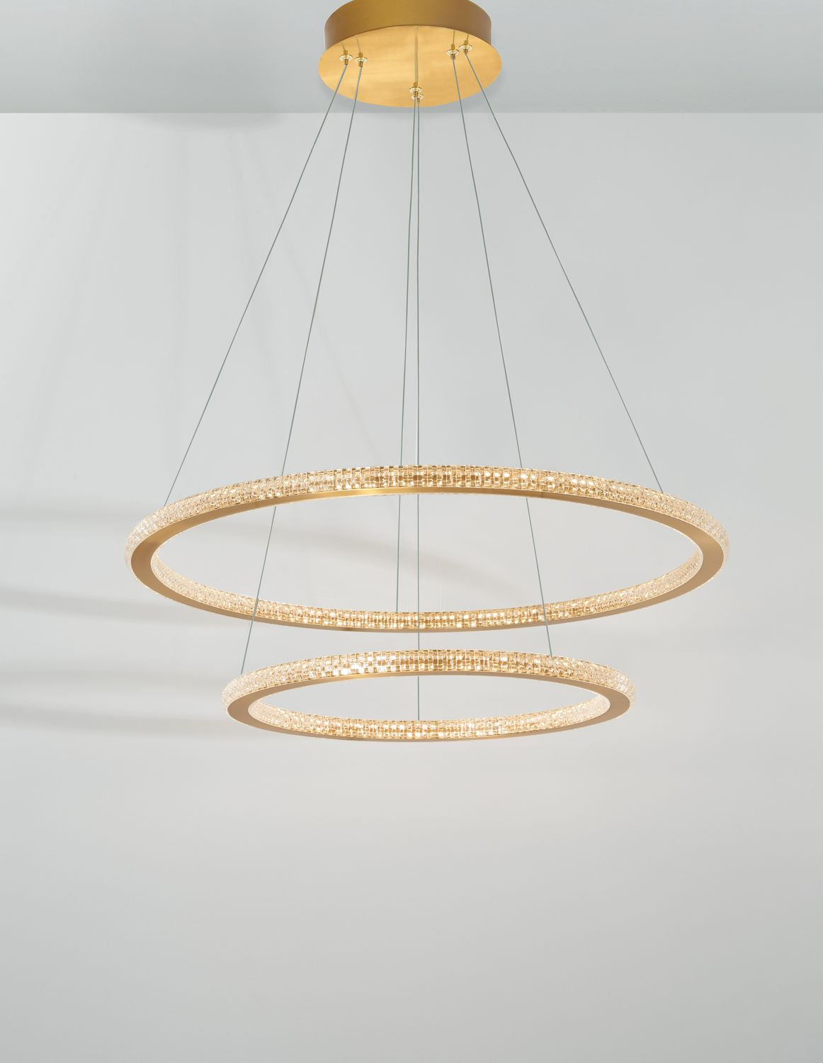 Nova Luce Pendelleuchte Hängeleuchte CILION LED Messing Warmweiß dimmbar 60 cm - 5212017429810