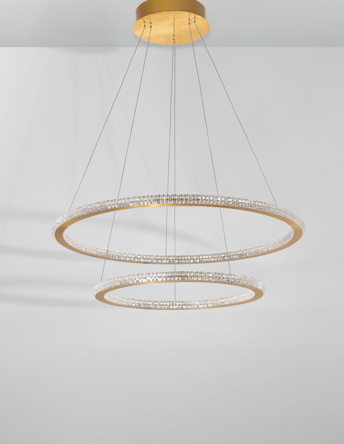 Nova Luce Pendelleuchte Hängeleuchte CILION LED Messing Warmweiß dimmbar 60 cm - 5212017429810