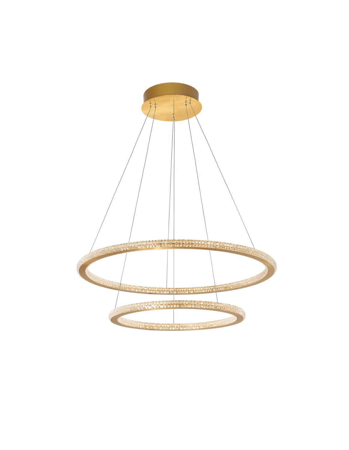Nova Luce Pendelleuchte Hängeleuchte CILION LED Messing Warmweiß dimmbar 60 cm - 5212017429810