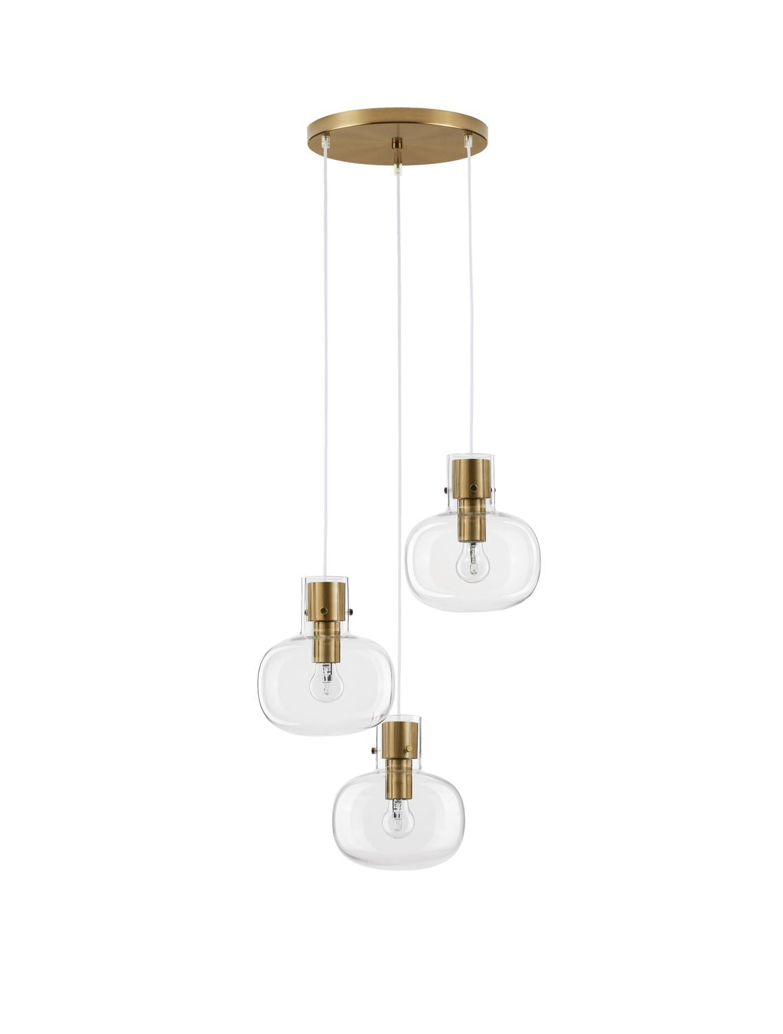 Nova Luce Pendelleuchte Hängeleuchte CINZIA Gold E27 LED 3fach dimmbar Lampe - 5212017431127