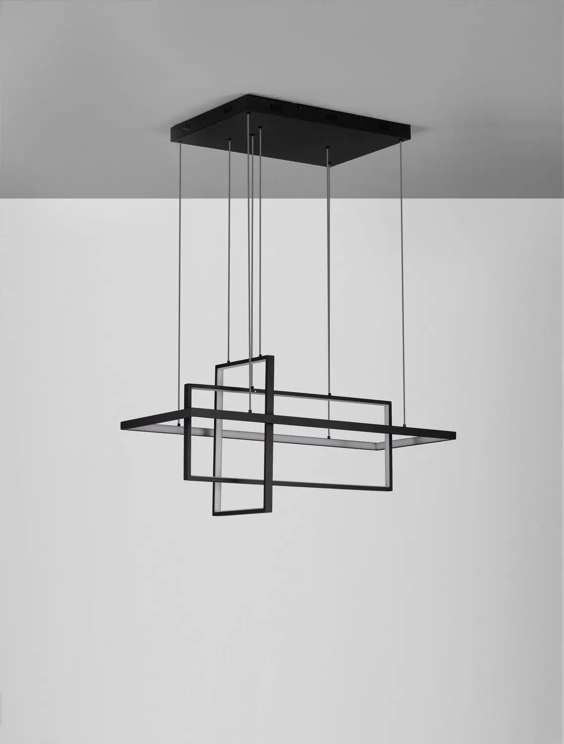 B-Ware Nova Luce Pendelleuchte Clea Hängeleuchte Schwarz Led Cct Siehe Text - 5212017444752