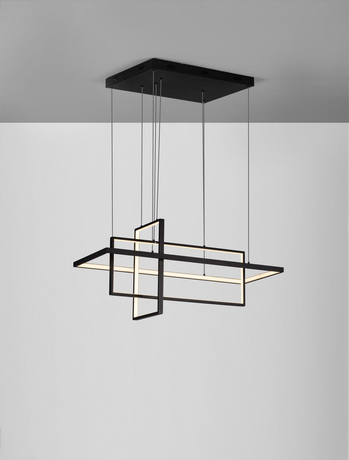 Nova Luce Pendelleuchte CLEA Hängeleuchte Schwarz LED CCT SIEHE TEXT - 5212017444752